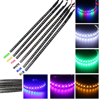 2pcs 30cm Newest 12 LED 30cm 5050 SMD LED Strip Light CarAccessories Waterproof Car Decor-White Julai 2018 - 3 2pcs 30cm Newest 12 LED 30cm 5050 SMD LED Strip Light CarAccessories Waterproof Car Decor-White - 3