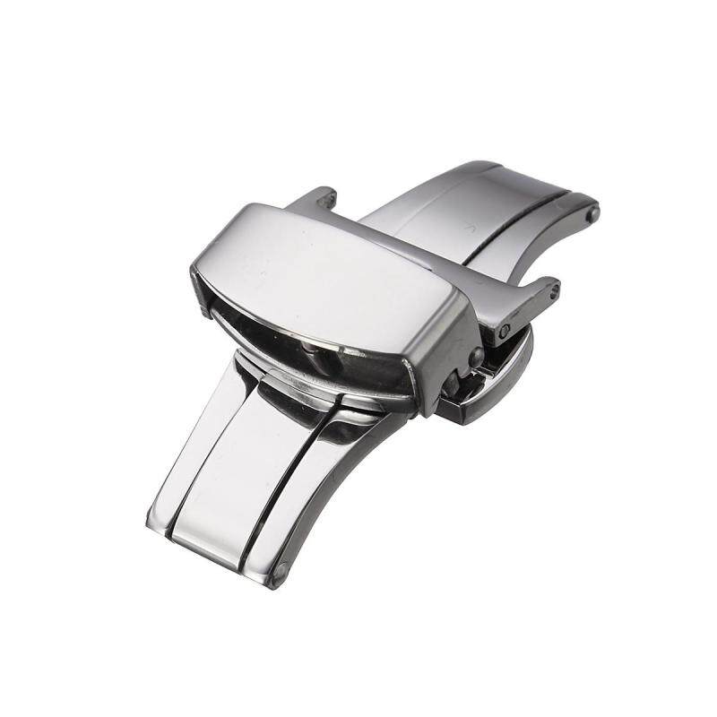 3PCS Automatic Double Click Butterfly Buckle Watch Push Button Fold Deployment Watchband Clasp Strap Buckles 18mm Malaysia