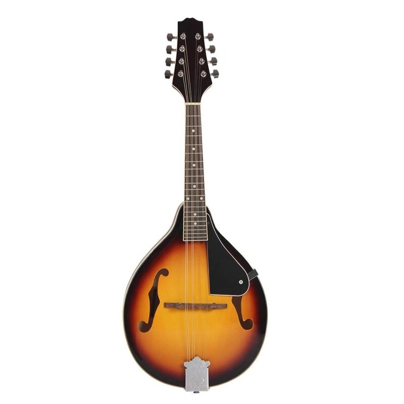 8-String Basswood Sunburst Mandolin Musical Instrument with Rosewood Adjustable Bridge Malaysia