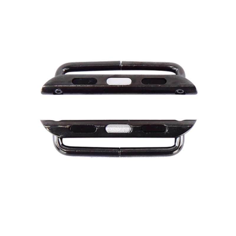 Acediscoball 2 Pcs Metal Watch Band Metal Clasp Connection Strap Lugs Connector Adapter For Apple Watch 42mm (Black) Malaysia