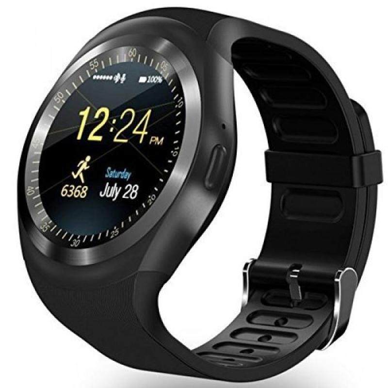 AMENON Bluetooth Smart Watch Wristwatch,Classical IPS Round Touch Screen Water Resistant Smartwatch Cellphone with SIM TF Card Slot Pedometer Fitness Tracker for Android Smart Phones (black) Malaysia