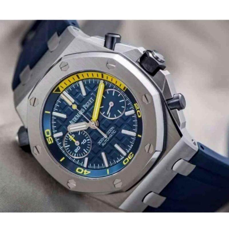 Audemars Piguet Blue Silver Fancy Chonograph Automatic Watch Malaysia