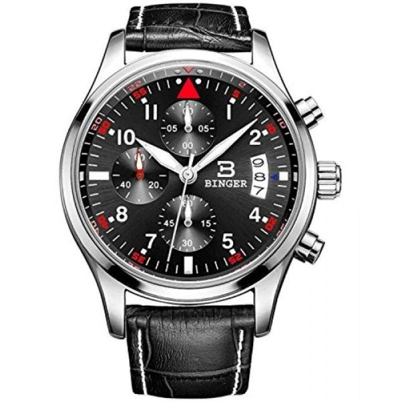 BINGER Mens Date Sports Stopwatch Chronograph Watches Easy Reader Luminous Numeral Malaysia