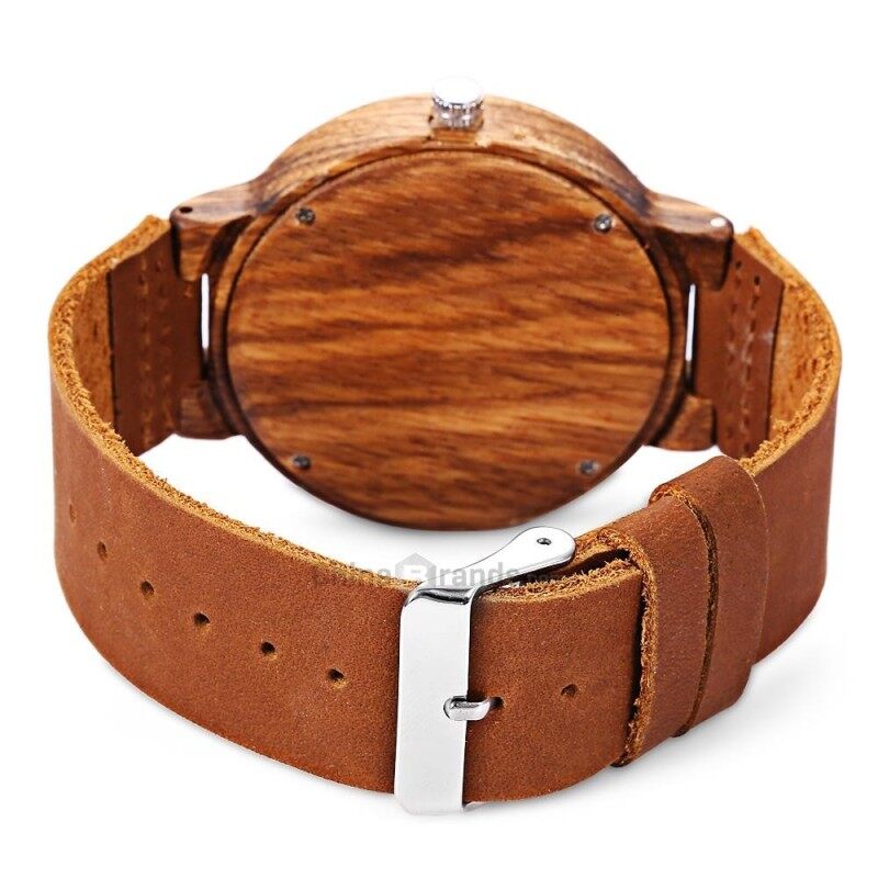 BOBO BIRD C19 Unisex Wooden Quartz Watch Concise Style Genuine Leather Band Japan Movt Wristwatch Malaysia