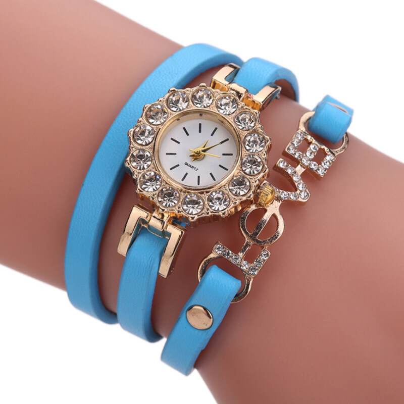 Brand Watches 2017 Women Love Handmade Bracelet Wristwatch Fashion Casual Strap Dress Watches Women Style Watch relogio Malaysia