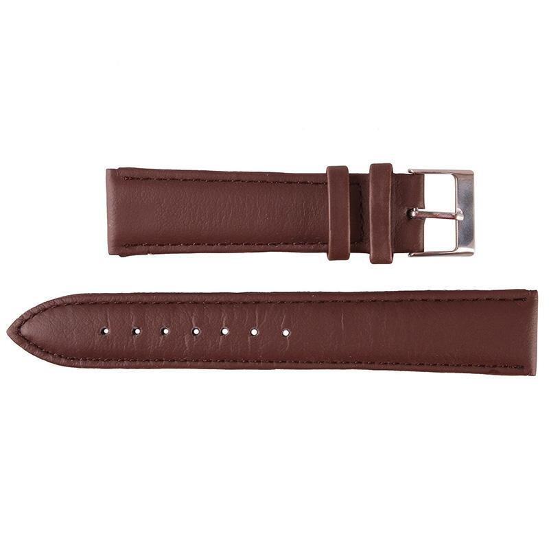 BUYINCOINS 18mm/20mm/22mm Genuine Leather Wrist Watch Band Strap
Stainless Steel Pin Buckle Dark Brown-20mm Malaysia