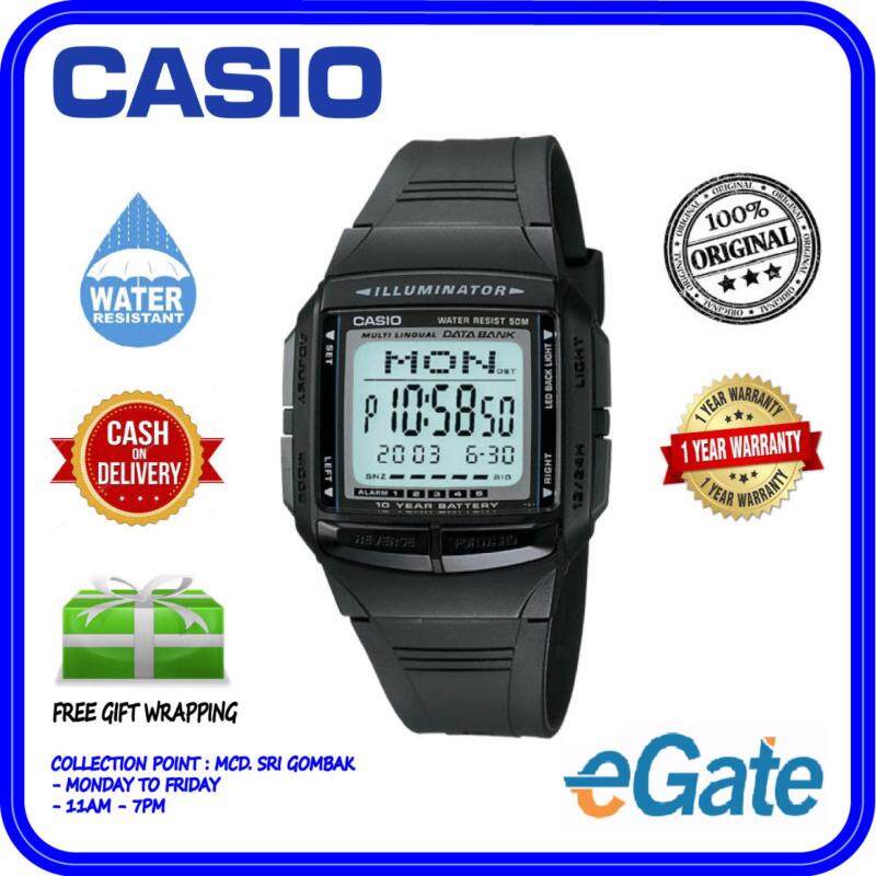 Casio DB-36-1AV Unisex Black Resin Digital Databank Original Watch Malaysia