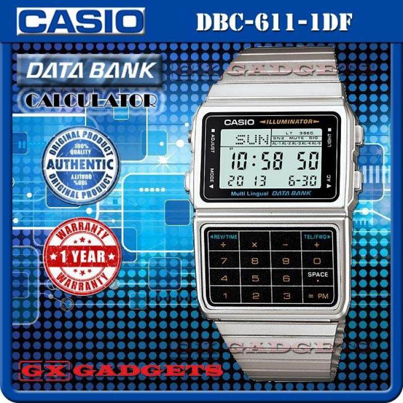 CASIO DBC-611-1 DATA BANK STANDARD DIGITAL CALCULATOR WATCH Malaysia