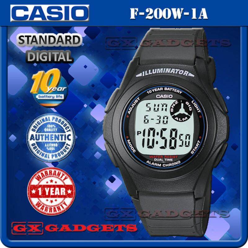 CASIO F-200W-1A STANDARD DIGITAL WATCH Malaysia