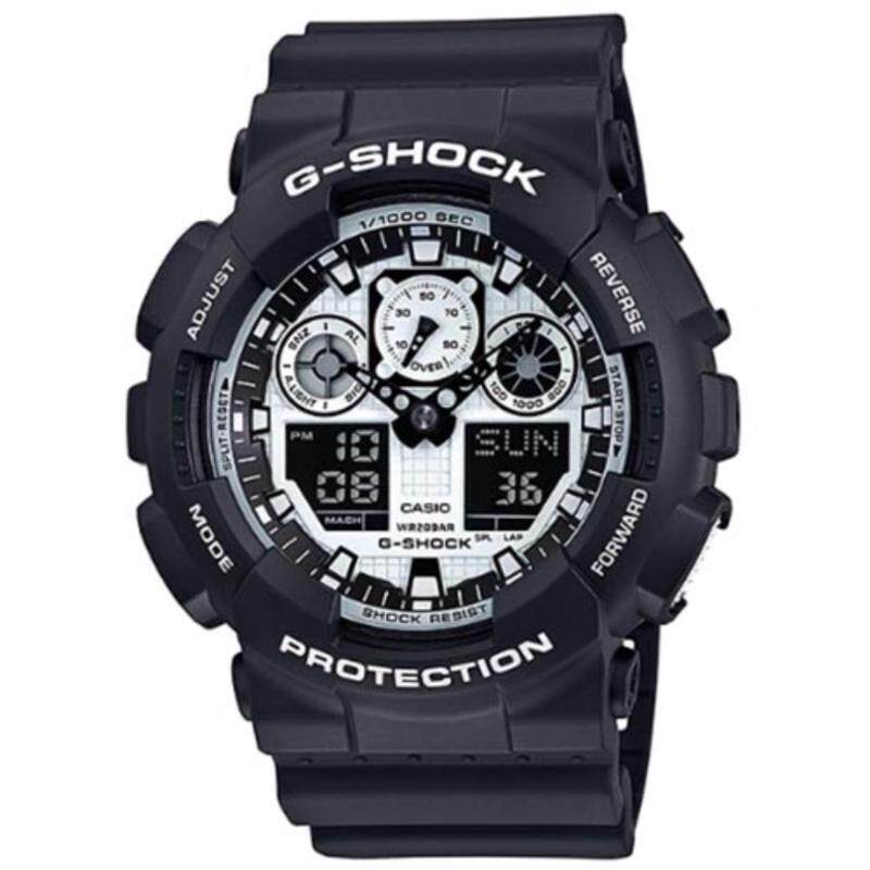 Casio G-Shock GA-100BW-1A Special Color Series Ana-Digital Watch Malaysia