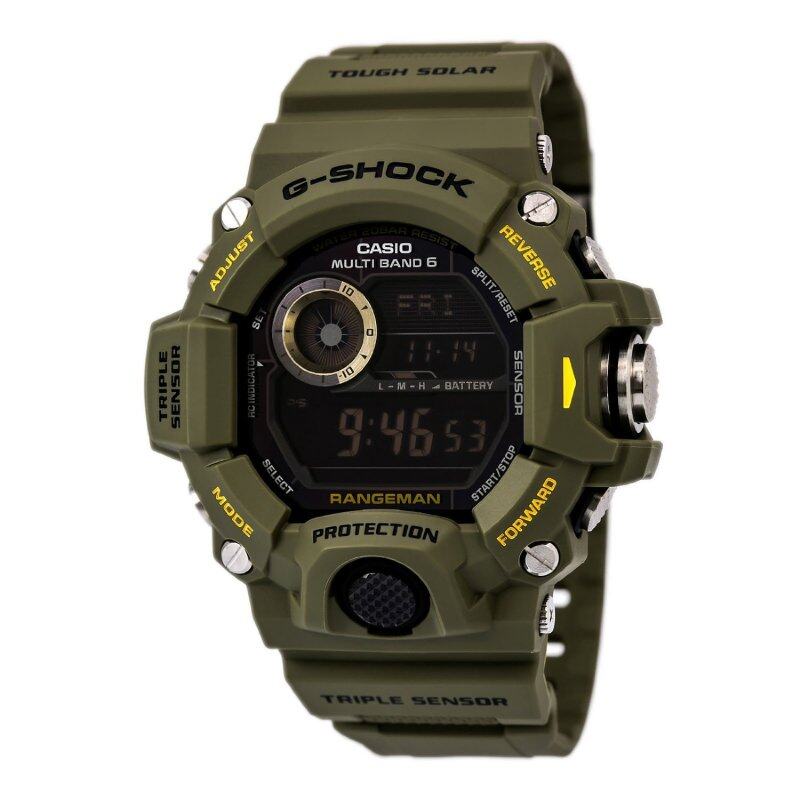 CASIO G-Shock GW-9400-3 RANGEMAN Series Men`s Watch Green Tough Solar Triple Sensor Multi-Band 6 Atomic Timekeeping Malaysia