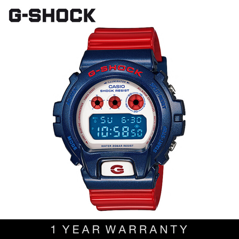 Casio G-Shock Men DW-6900AC-2DR Red Blue Sports Resin Watch Malaysia