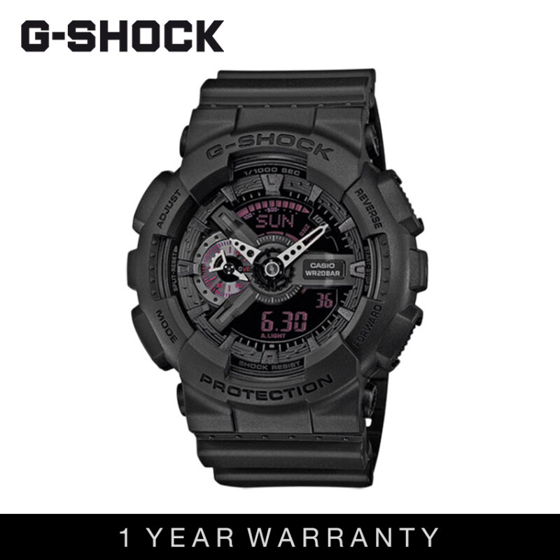 Casio G-Shock Men GA-110MB-1ADR Matte Black Sports Resin Watch Malaysia