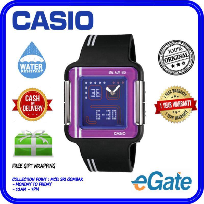 Casio LCF-21-1DR Unisex Kids Poptone Analog Digital Black Strap Original Watch Malaysia