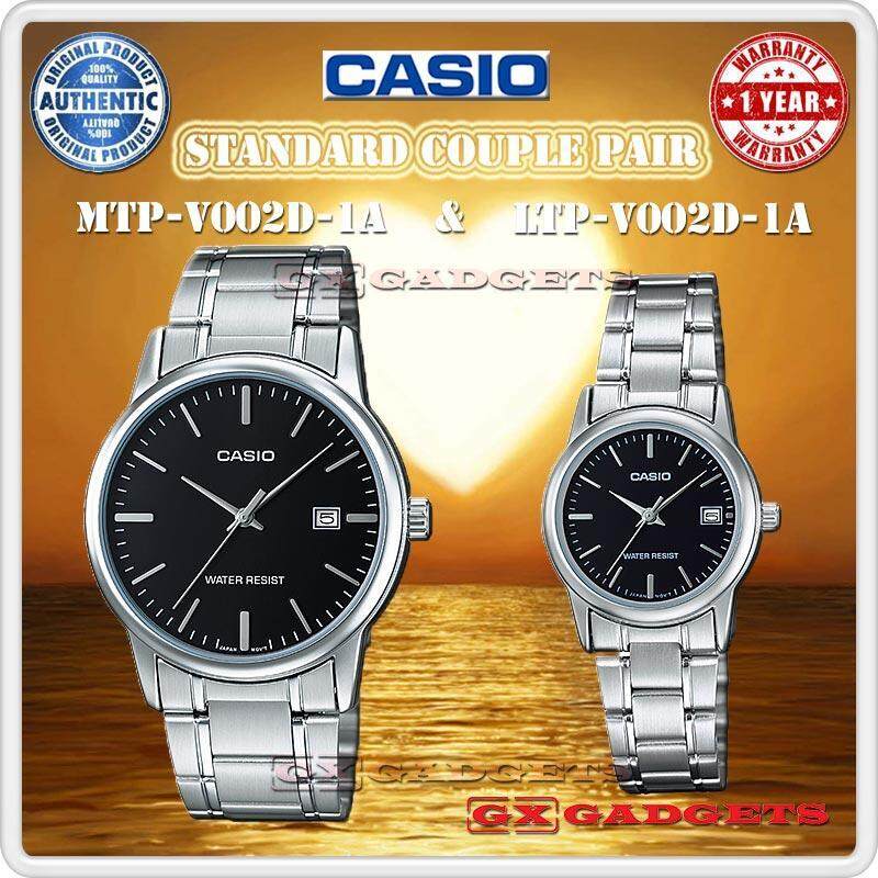 Casio Mtp-V002D-1A + Ltp-V002D-1A Couple Pair Watch Date S/S Band
Wr - Silver Malaysia