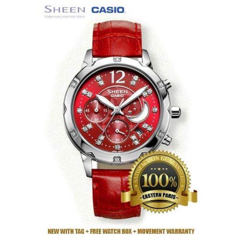 Casio Sheen SHN-5017L-4A Red (IMPORTED) Malaysia