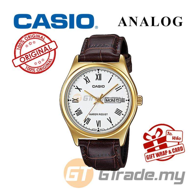 CASIO STANDARD MTP-V006GL-7BV Analog Mens Watch - Gold Case Leather Malaysia