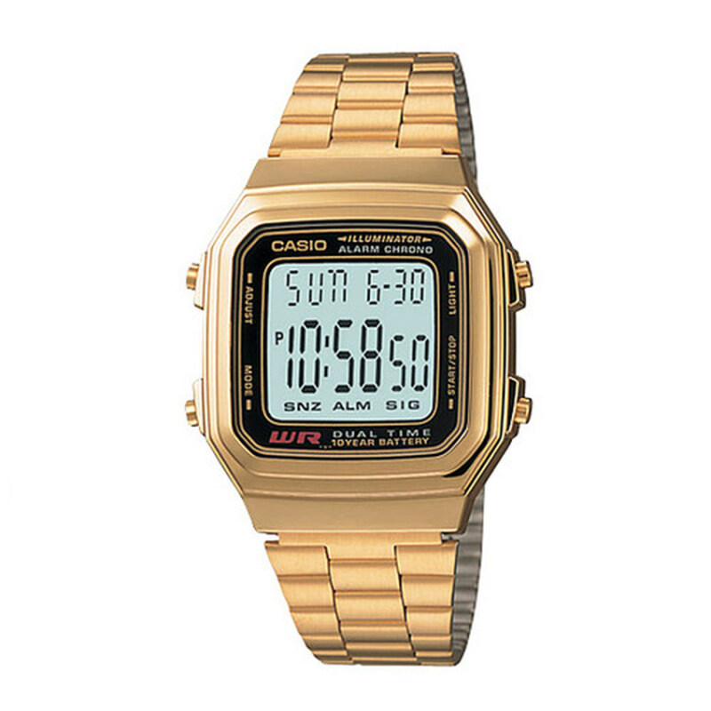 Casio Women Gold Watch A178WGA-1ADF Malaysia