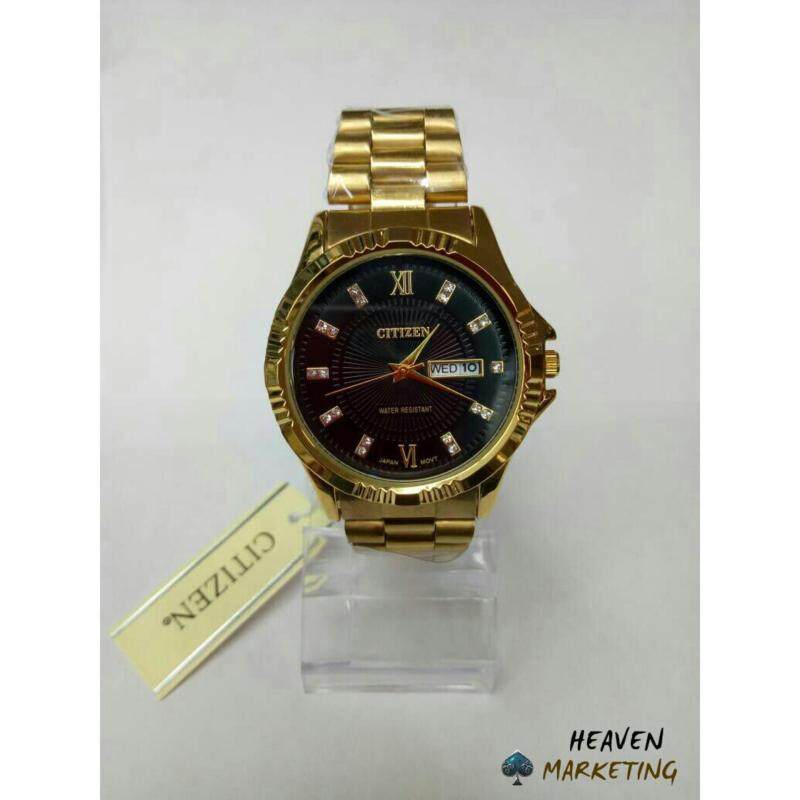 Citizen Watch For Men Black & Gold Malaysia