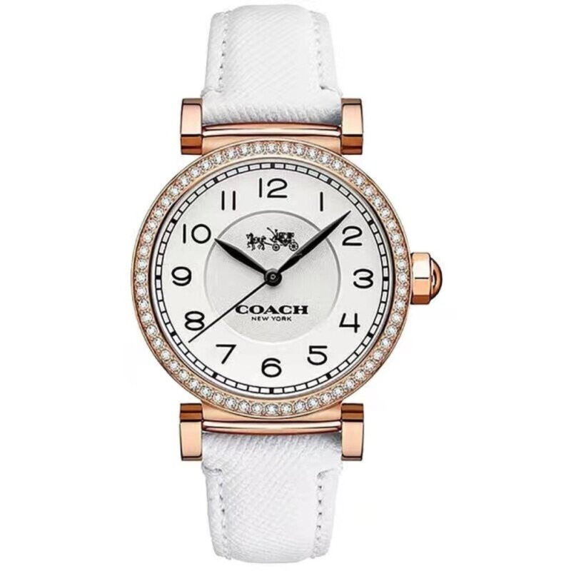 Coach Womens Madison Rose Gold tone Leather Watch 14502401 Malaysia