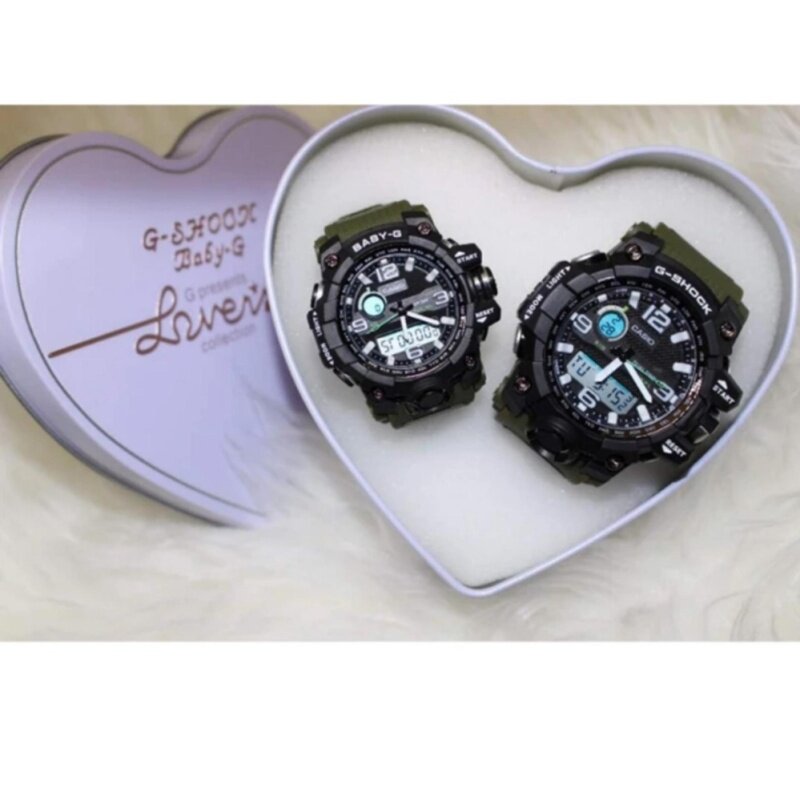 Dark Green Couple Watch (G Shock_) Malaysia