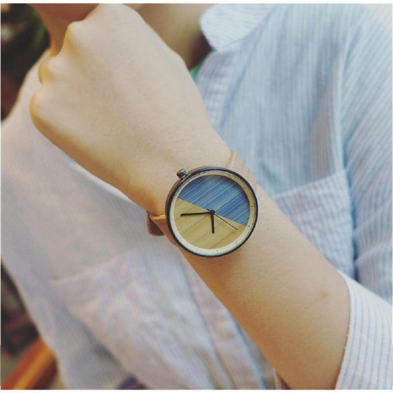 EARTH Love Nature Wooden Professional Simple Watch for Men Women Unisex Quartz Watches Valentine Day Present Gift Malaysia