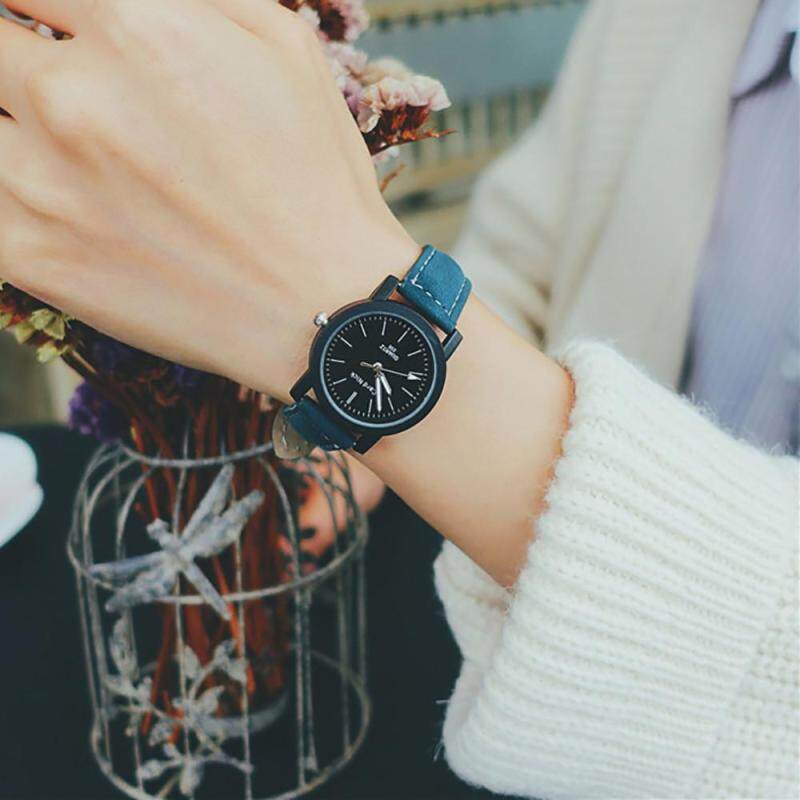 Fashion Women Faux Leather Quartz Analog Delicate Watch Luxury Watches Blue Malaysia