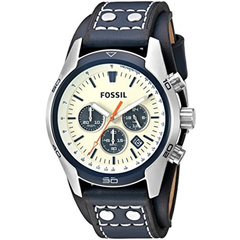 Fossil CH3051 Mens Coachman Chronograph Leather Strap Watch Malaysia