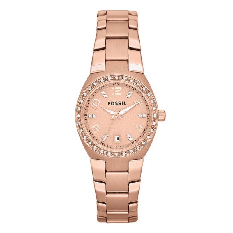 Fossil Women Colleague Rose Tone Stainless Steel Watch AM4508 Malaysia