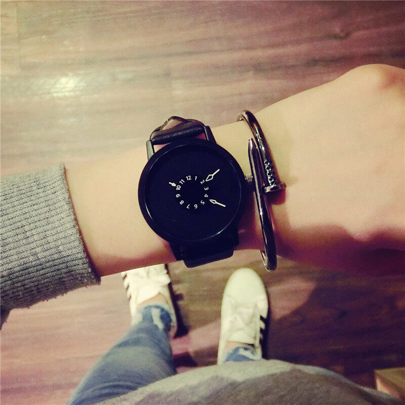 Hot fashion creative watches women men quartz-watch 2017 BGG brand unique dial design lovers watch leather wristwatches clock Malaysia