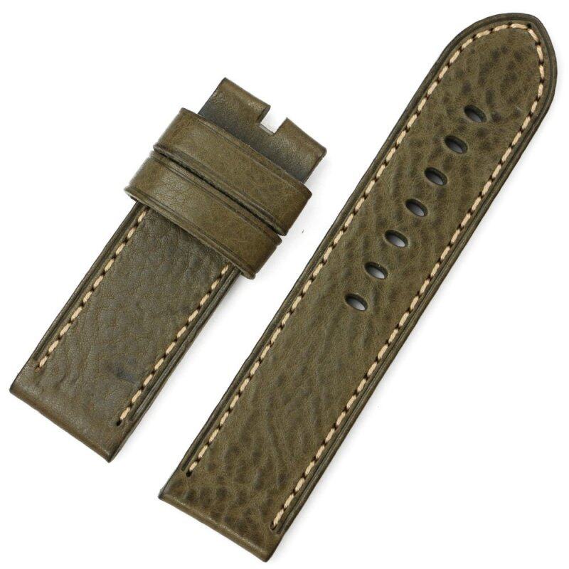 iStrap 26mm Calfskin Leather Watch Band Army Green Malaysia