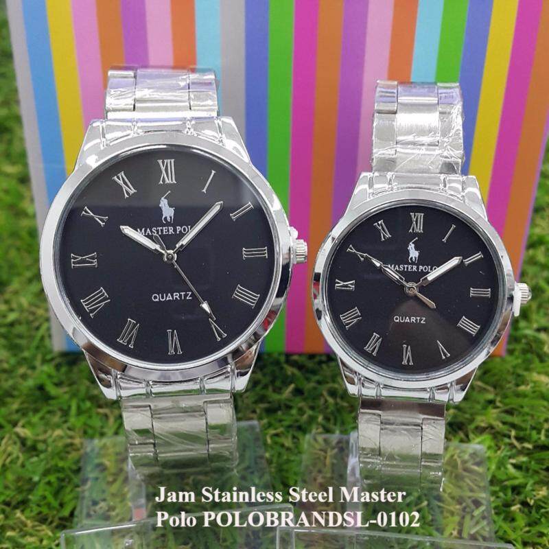 Jam Couple Stainless Steel POLOBRANDSL-0102GL Malaysia