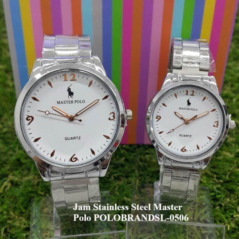 Jam Couple Stainless Steel POLOBRANDSL-0506GL Malaysia