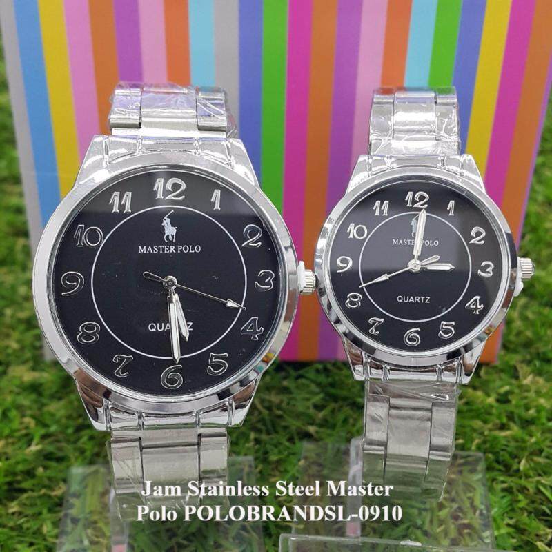Jam Couple Stainless Steel POLOBRANDSL-0910GL Malaysia