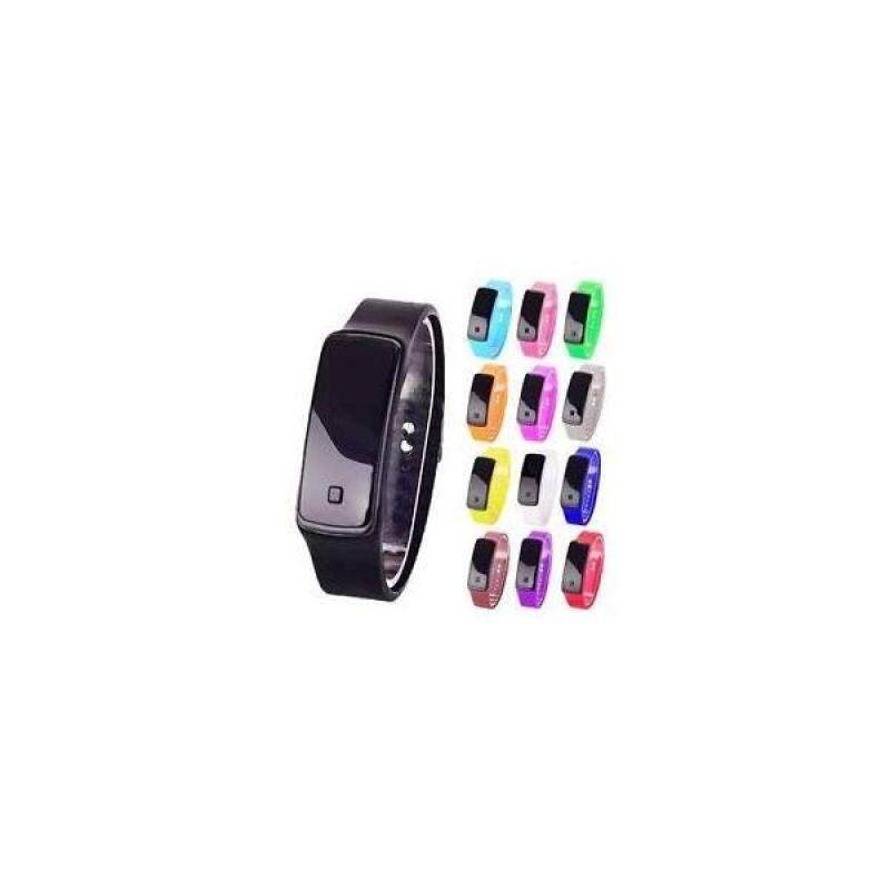 Korean Trendy Jelly Waterproof Led WatchWhite Malaysia