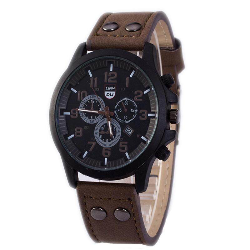 Liandu Casual Vintage Classic Army Sports Leather Quartz Watch Malaysia