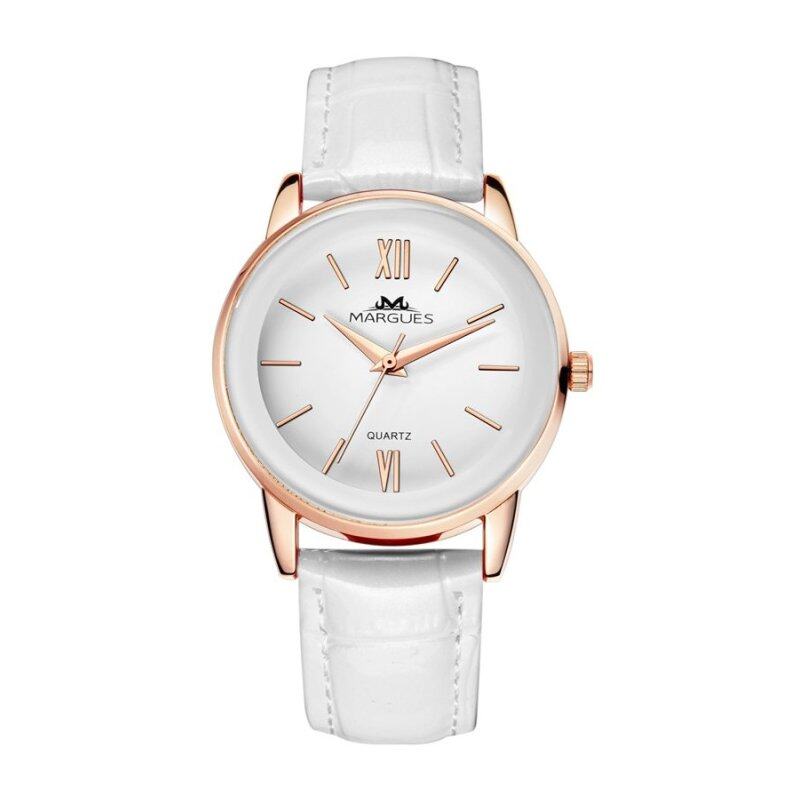 Margues M3027 Seiko Movement Casual Genuine Leather Women Watch (White) Malaysia