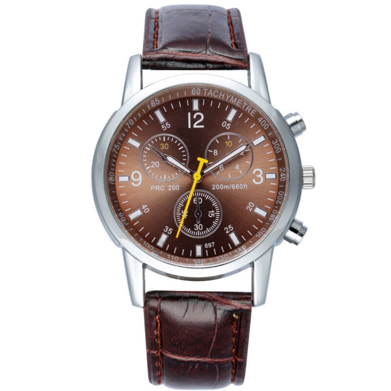 Mens Business Waterproof Quartz Watches Fashion Metal Alloy Leather
Strap Watches - Coffee Malaysia