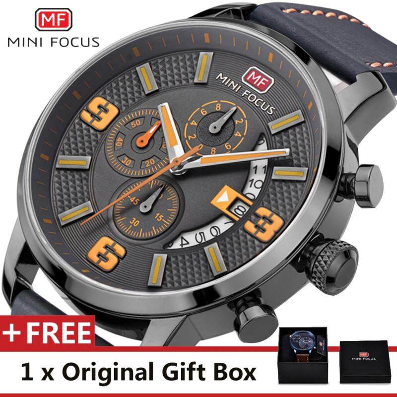 MINI FOCUS Top Luxury Brand Watch Famous Fashion Sports Cool Men
Quartz Watches Calendar Waterproof Leather Wristwatch For Male
MF0025G Malaysia