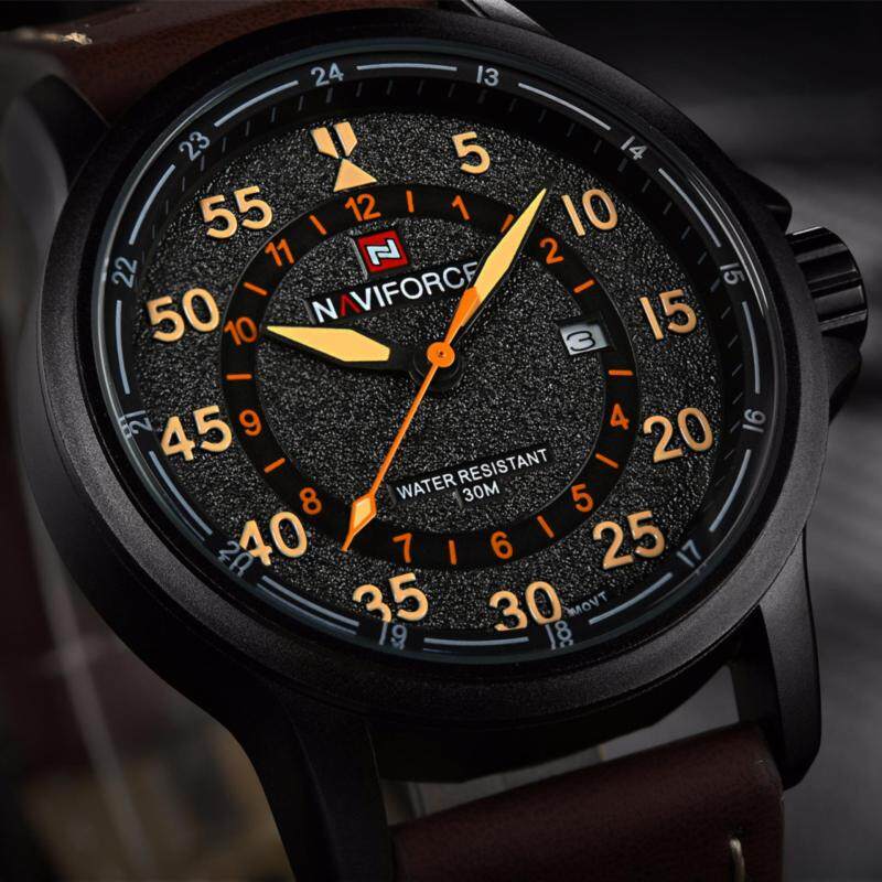 NAVIFORCE Top Brand Luxury Fashion Male Sports Watches Mens Quartz
Hour Date Clock Man Leather Strap Military Army Waterproof
wristWatch Malaysia