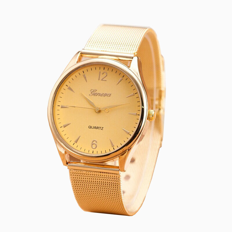 New Womens Classic Gold Geneva Quartz Stainless Steel Wrist Watch
Gold Malaysia
