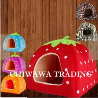 Pet House Strawberry Basket Soft Pet Bed House Dog Cat Supplies (Rose Red) Jun 2018 - 2 Pet House Strawberry Basket Soft Pet Bed House Dog Cat Supplies (Rose Red) - 2