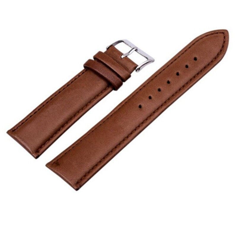 Sanwood® Unisex Fashion Faux Leather Universal Watch Strap Band Replacement Wristband 20mm (Brown) Malaysia