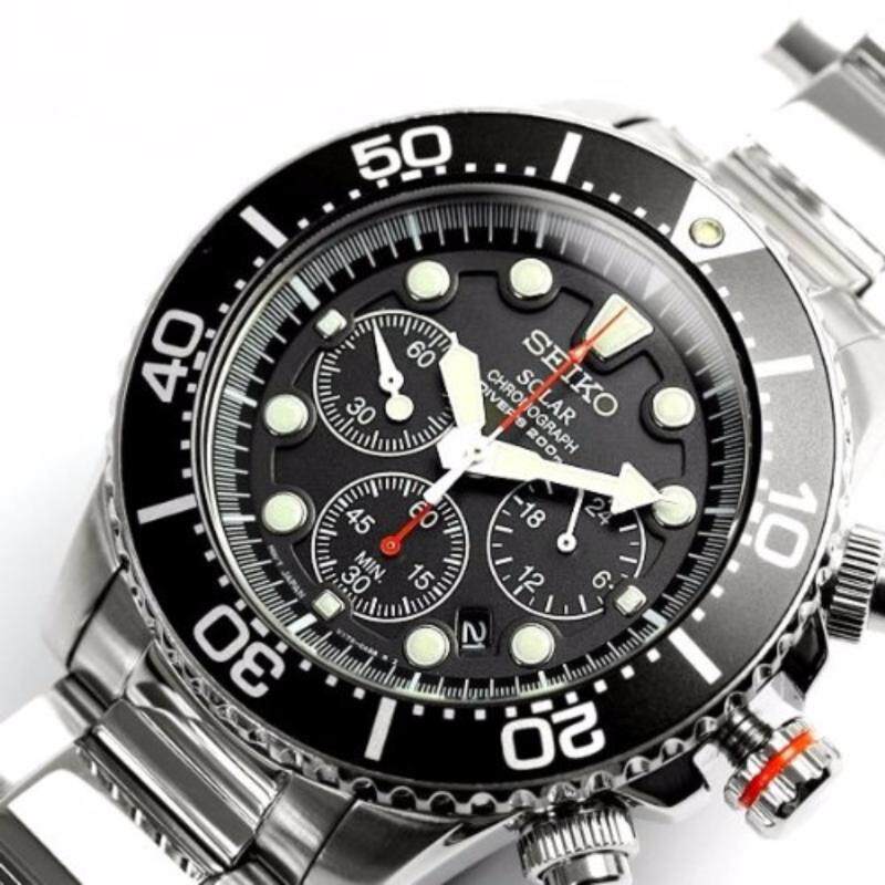 【Ship from Japan】«SEIKO» Seiko 200m waterproof DIVERS solar chronograph watch for men SSC015P1 Malaysia