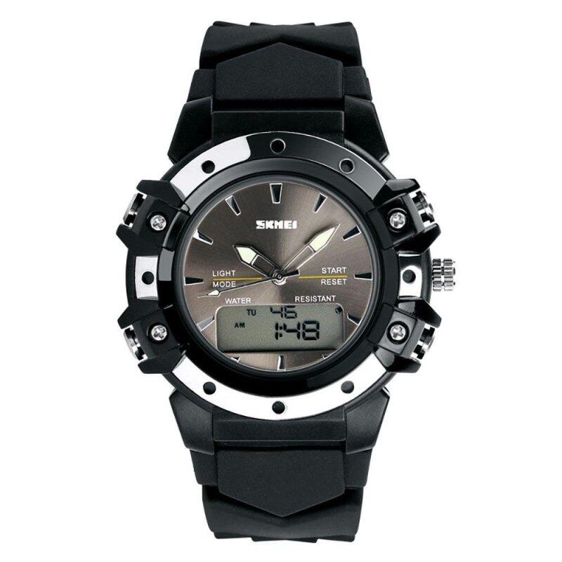 SKMEI 0821 Dual Time High Quality Quartz-Digital Wristwatch Excellent 5ATM Water Resistant AnalogDigital Outdoor Sports Watch Malaysia