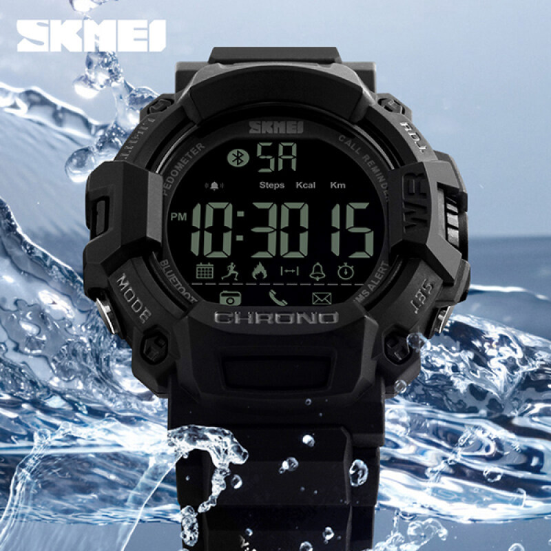 SKMEI Brand Fashion Smart Android Men Pedometer Sports Digital Watches Remote Camera Call Reminder LED Hybrid Smartwatch 1249 Malaysia