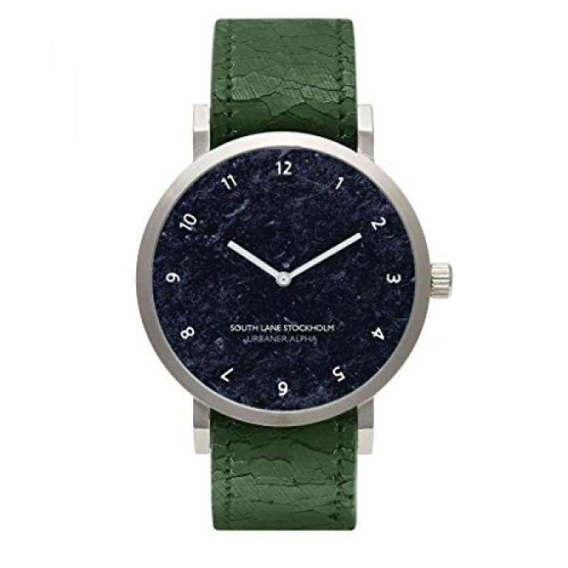 South Lane URBANER ALPHA Quartz Stainless Steel and Leather Casual Watch, Color:Green (Model: 659436314733) Malaysia