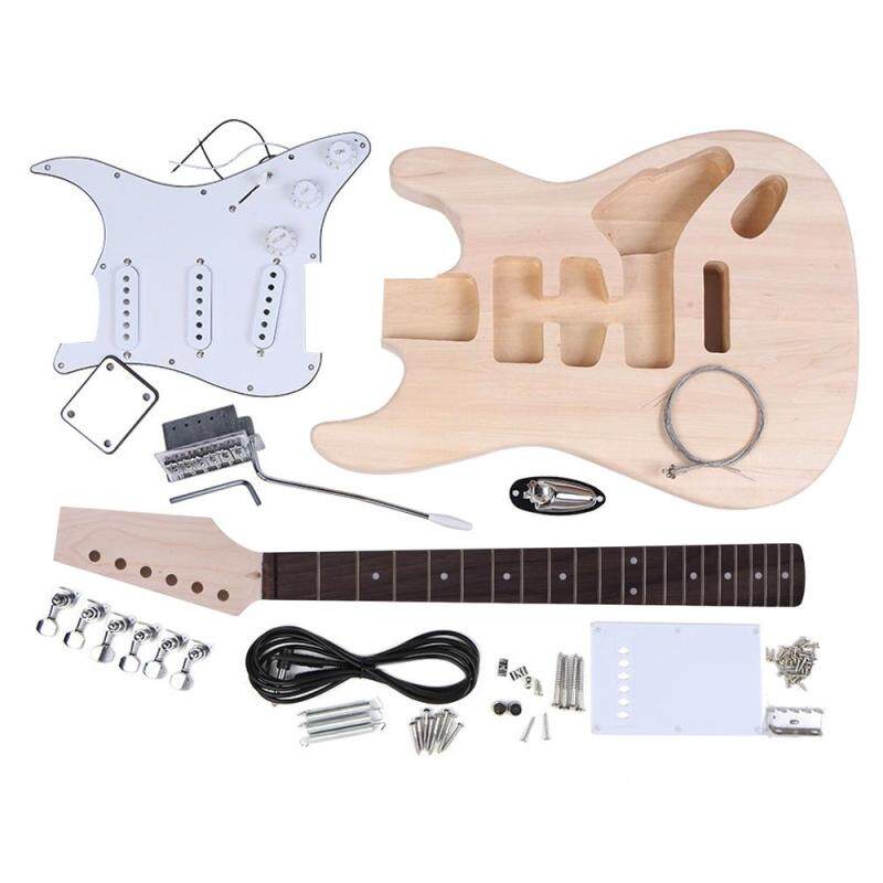 ST Style Electric Guitar Basswood Body Maple Neck Rosewood Fingerboard DIY Kit Set Malaysia