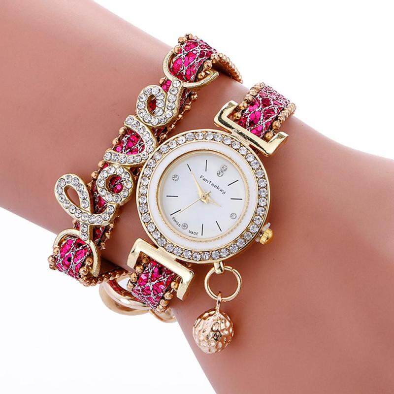 Stylish Simplicity Weave Bracelet Lady Womans Wrist Watch BK Malaysia