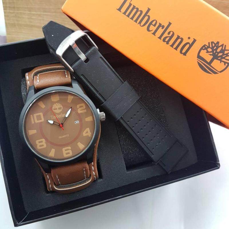 Timberland Quartz Leather Men Stylish Dial Watch (Brown Dial) Malaysia